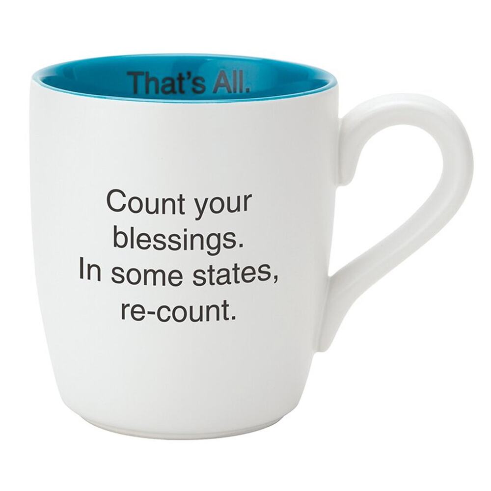 Funny Humor That's All White 16oz Coffee Mug brighten your day with a laugh !